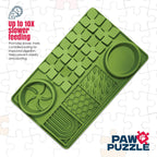 Paw Puzzle Silicone 2-in-1 Slow Feeder & Lick Mat - 3 Sizes & Colors