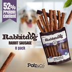 Rabbitdog Rabbit Sausage Dog Treats - Pack of 8 & 20