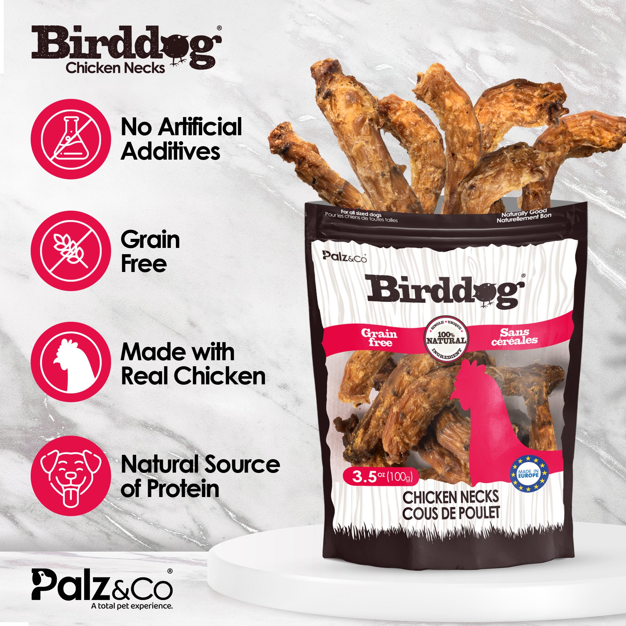 Birddog Chicken Necks - 3.5 oz (100g)