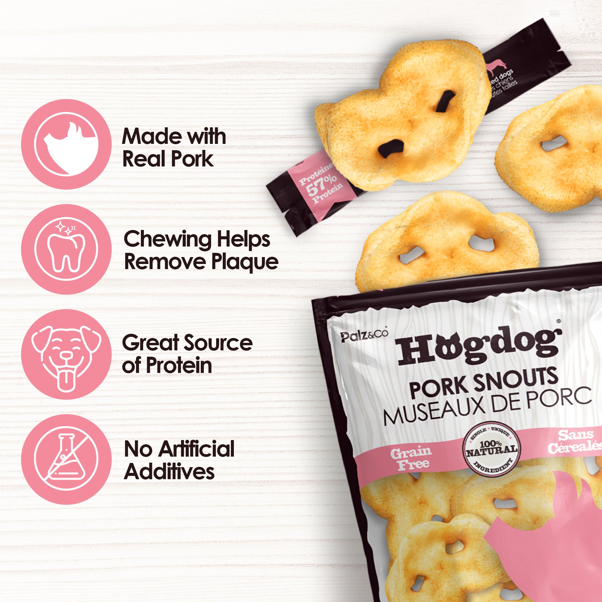 Hogdog Pork Snouts - Pack of 5