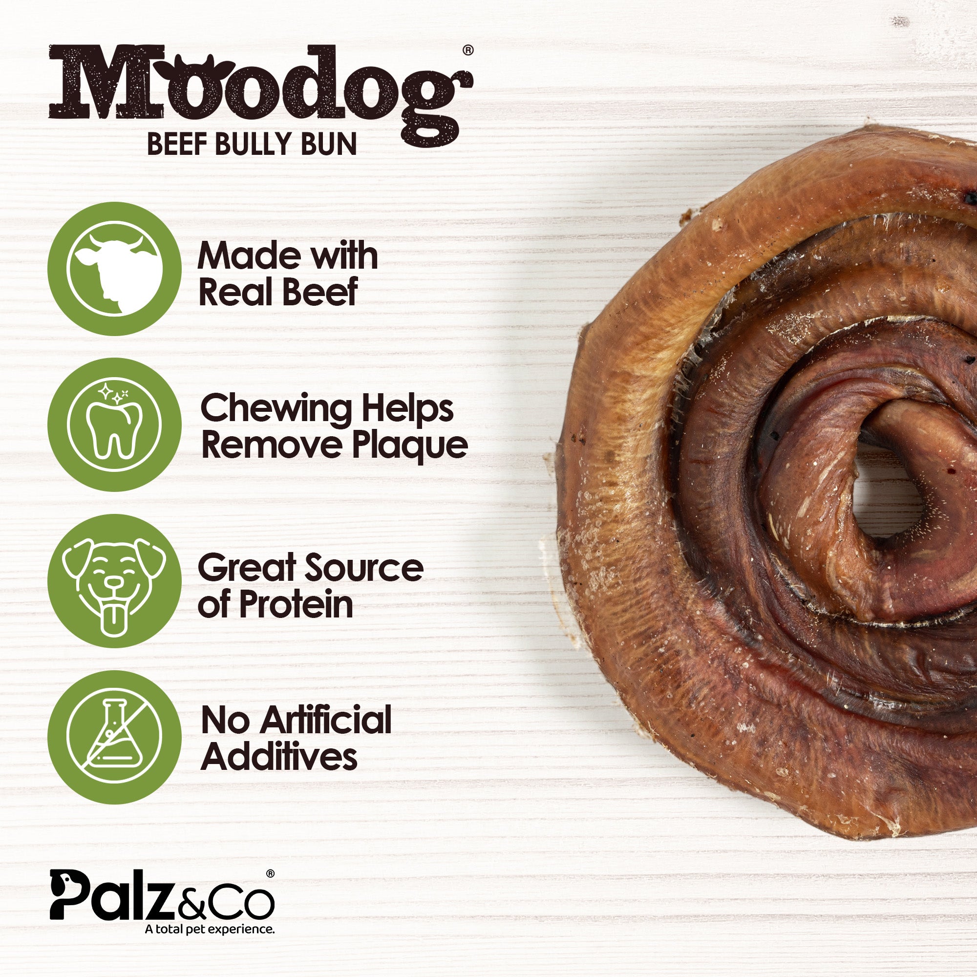 Moodog Beef Bully Bun/Cap - Pack of 1