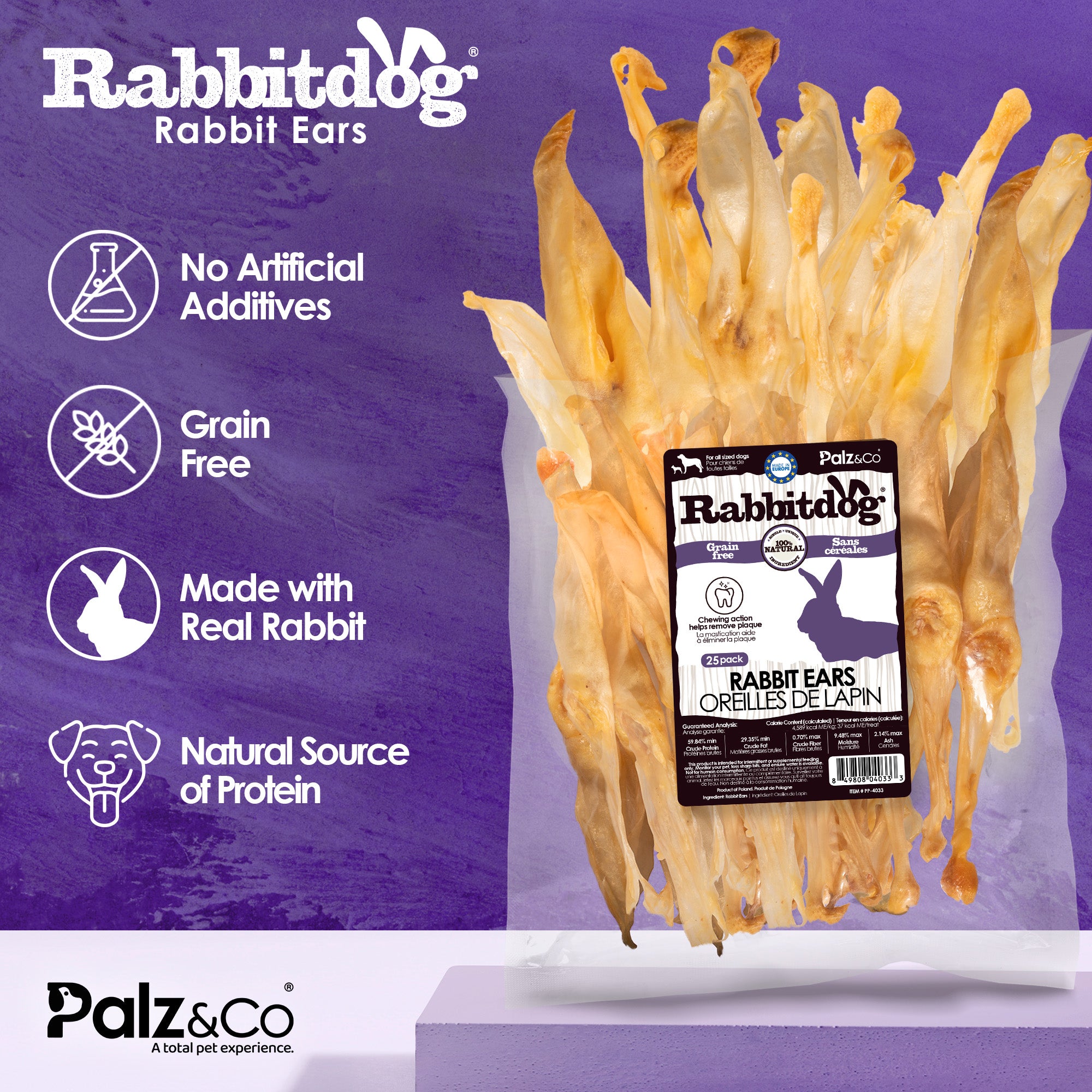 Rabbitdog Rabbit Ears (Without Fur) - Pack of 10, 15, & 25