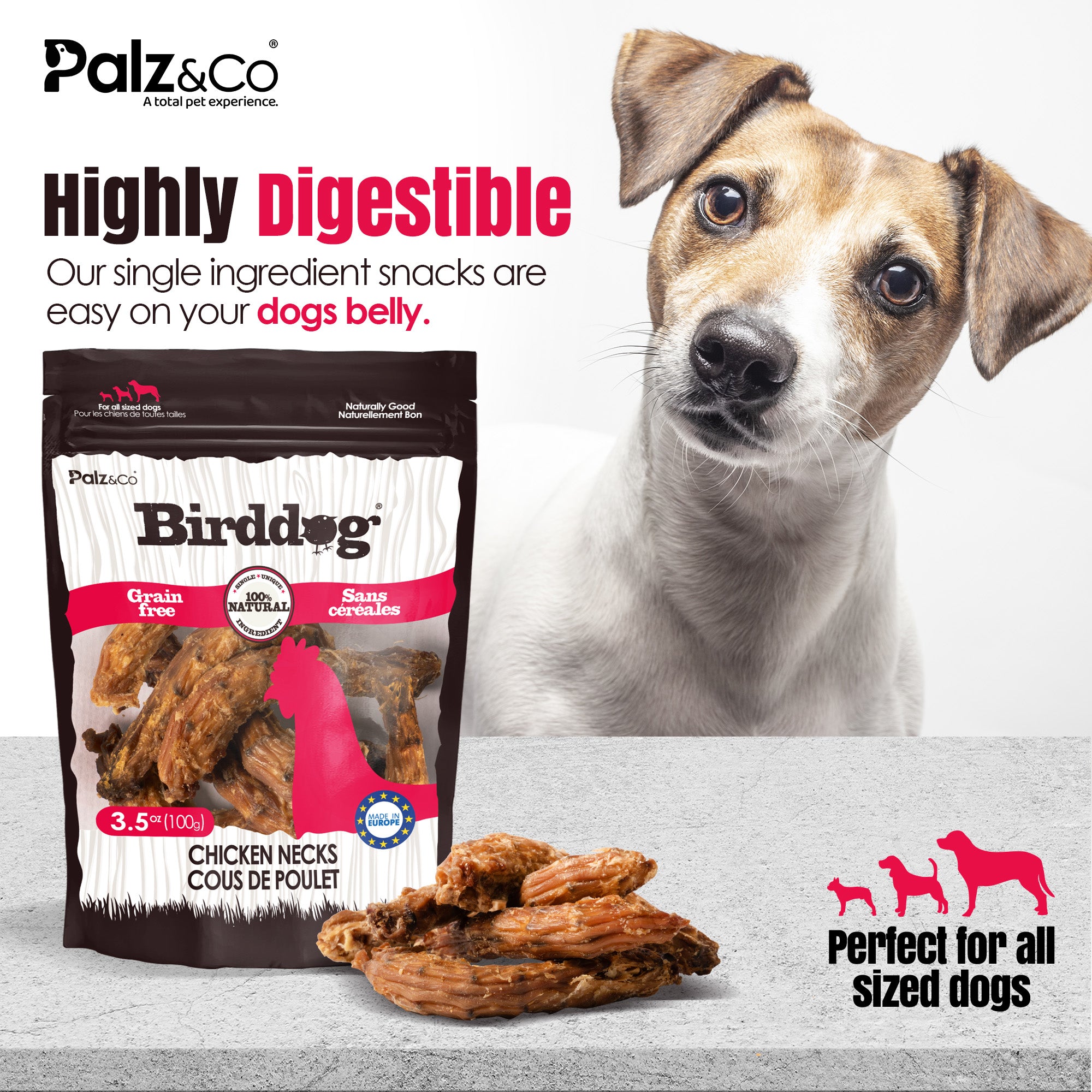 Birddog Chicken Necks - 3.5 oz (100g)