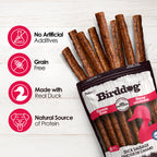 Birddog Duck Sausage Dog Treats - Pack of 8 & 20