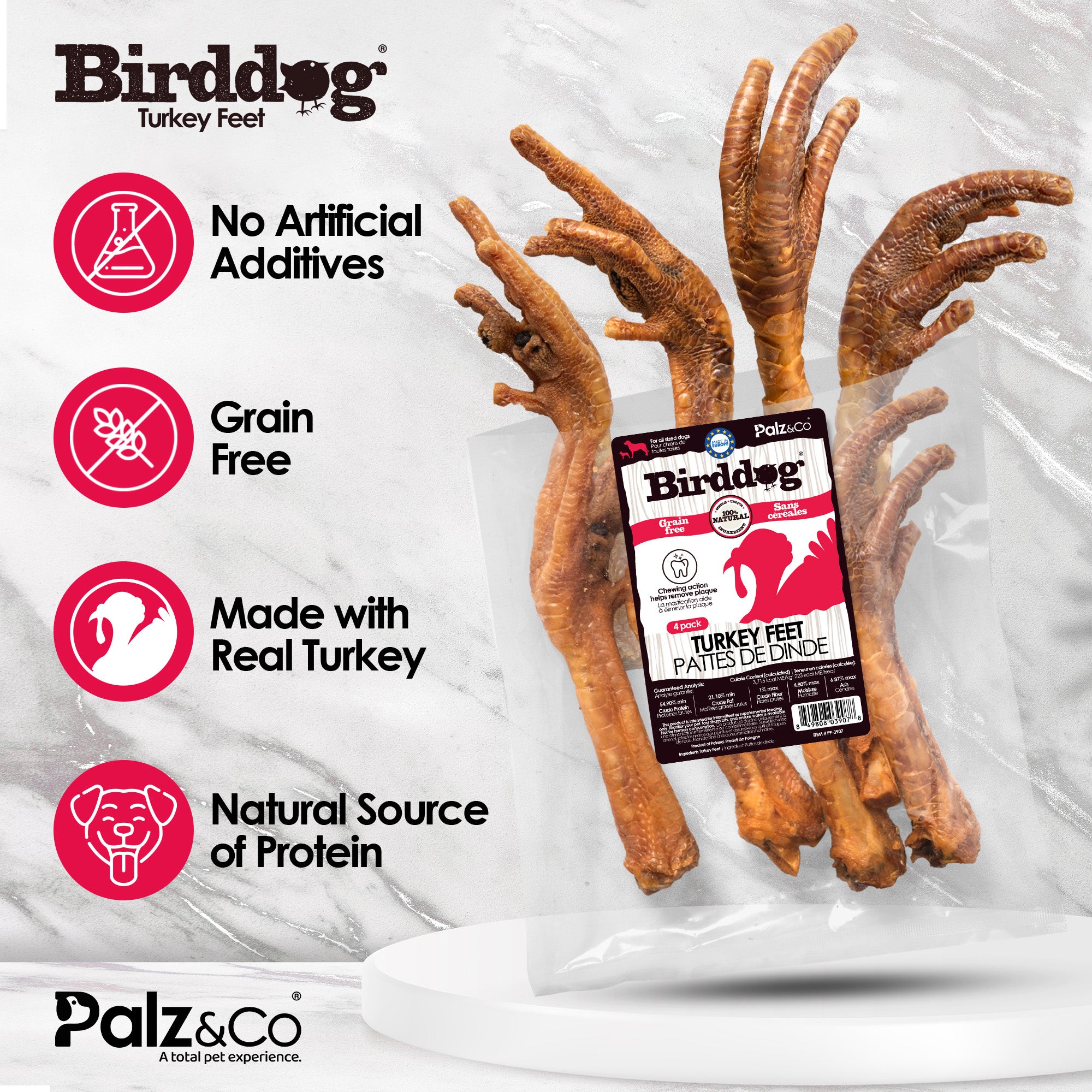 Birddog Turkey Feet - Pack of 4