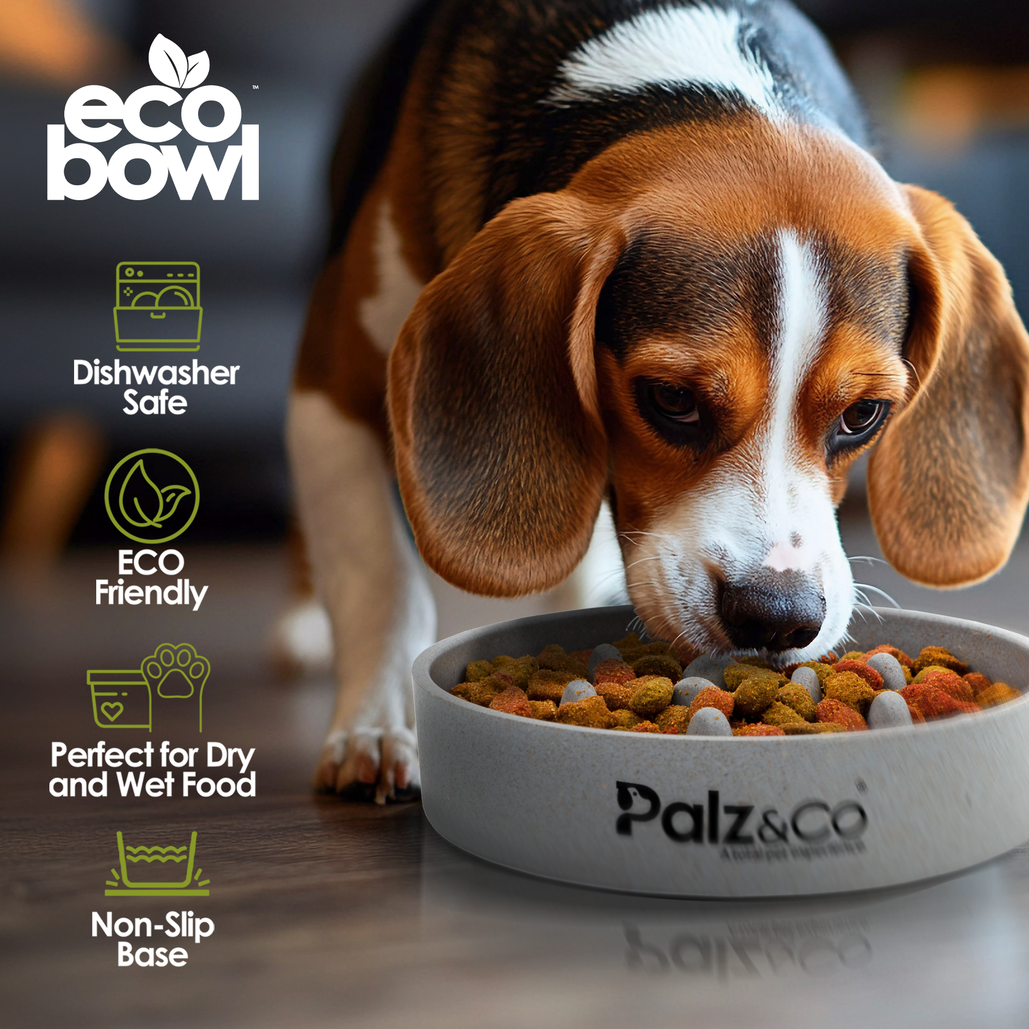 EcoBowl Slow Feeder Dog Bowls - 28oz & 48oz