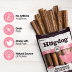 Hogdog Pork Sausage Dog Treats - Pack of 8 & 20