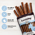 Lambdog Lamb Sausage Dog Treats - Pack of 8 & 20