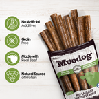 Moodog Beef Sausage Dog Treats - Pack of 8 & 20