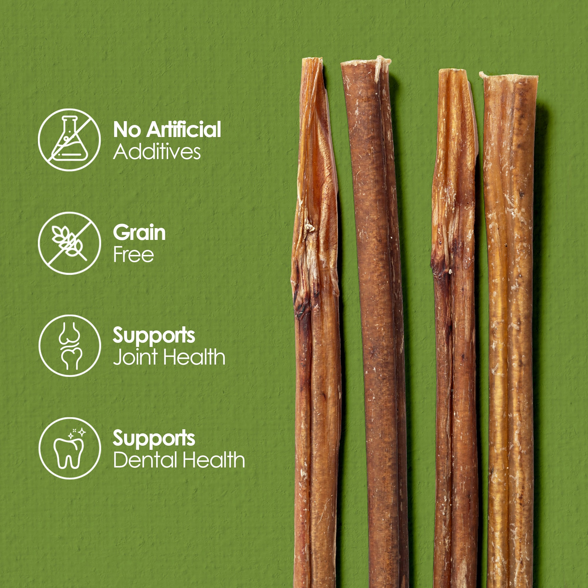 Moodog Beef Standard Bully Sticks 6" & 12" - Pack of 25