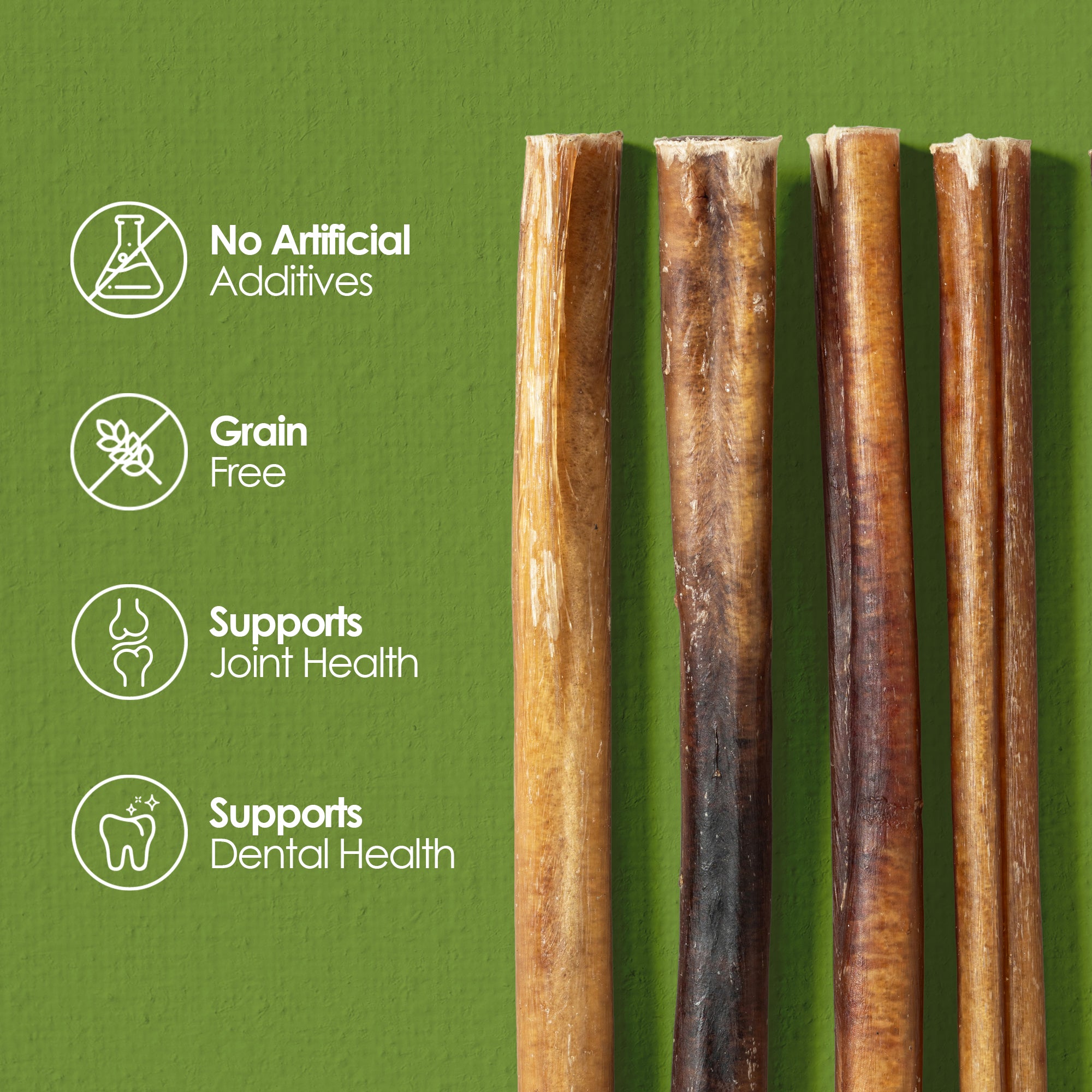 Moodog Beef Thick Bully Sticks 6" & 12" - Pack of 25