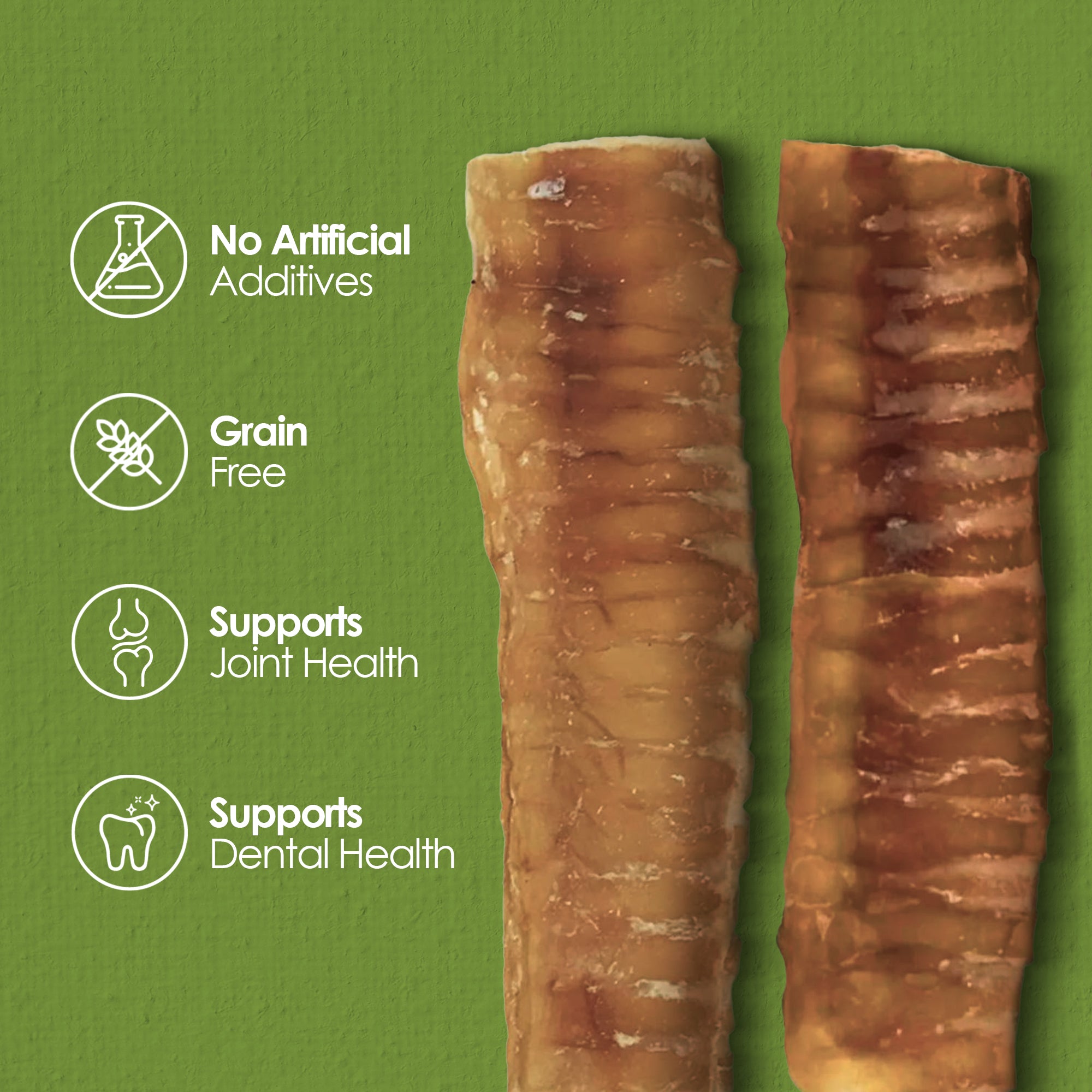 Moodog Beef Trachea Flat 6x2" - Pack of 4