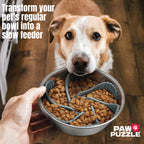 Paw Puzzle Dog Feeders Bowl Insert