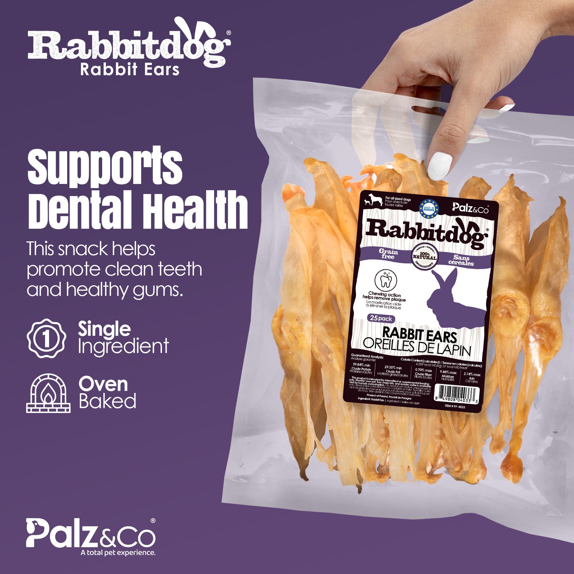 Rabbitdog Rabbit Ears (Without Fur) - Pack of 10, 15, & 25