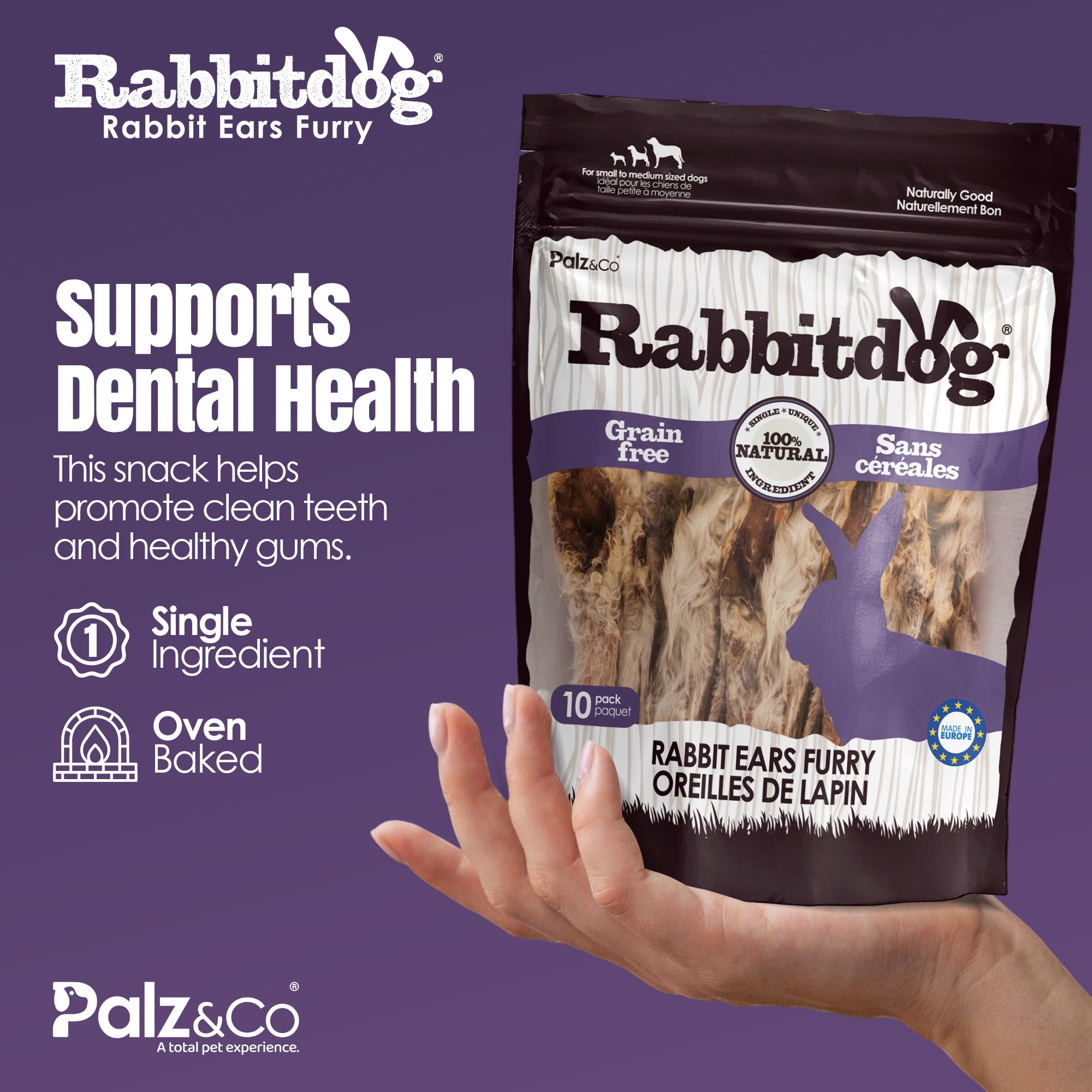 Rabbitdog Rabbit Ears (With Fur) - Pack of 10, 15, & 25