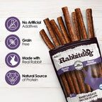 Rabbitdog Rabbit Sausage Dog Treats - Pack of 8 & 20