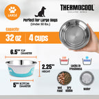 Thermocool Insulated Pet Bowls, No-Skid Base