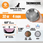 Thermocool Insulated Pet Bowls, No-Skid Base