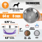 Thermocool Insulated Pet Bowls, No-Skid Base