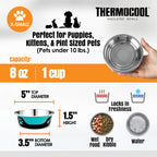 Thermocool Insulated Pet Bowls, No-Skid Base