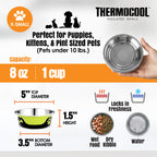 Thermocool Insulated Pet Bowls, No-Skid Base