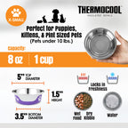 Thermocool Insulated Pet Bowls, No-Skid Base