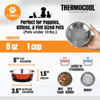 Thermocool Insulated Pet Bowls, No-Skid Base