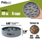 EcoBowl Slow Feeder Dog Bowls - 28oz & 48oz