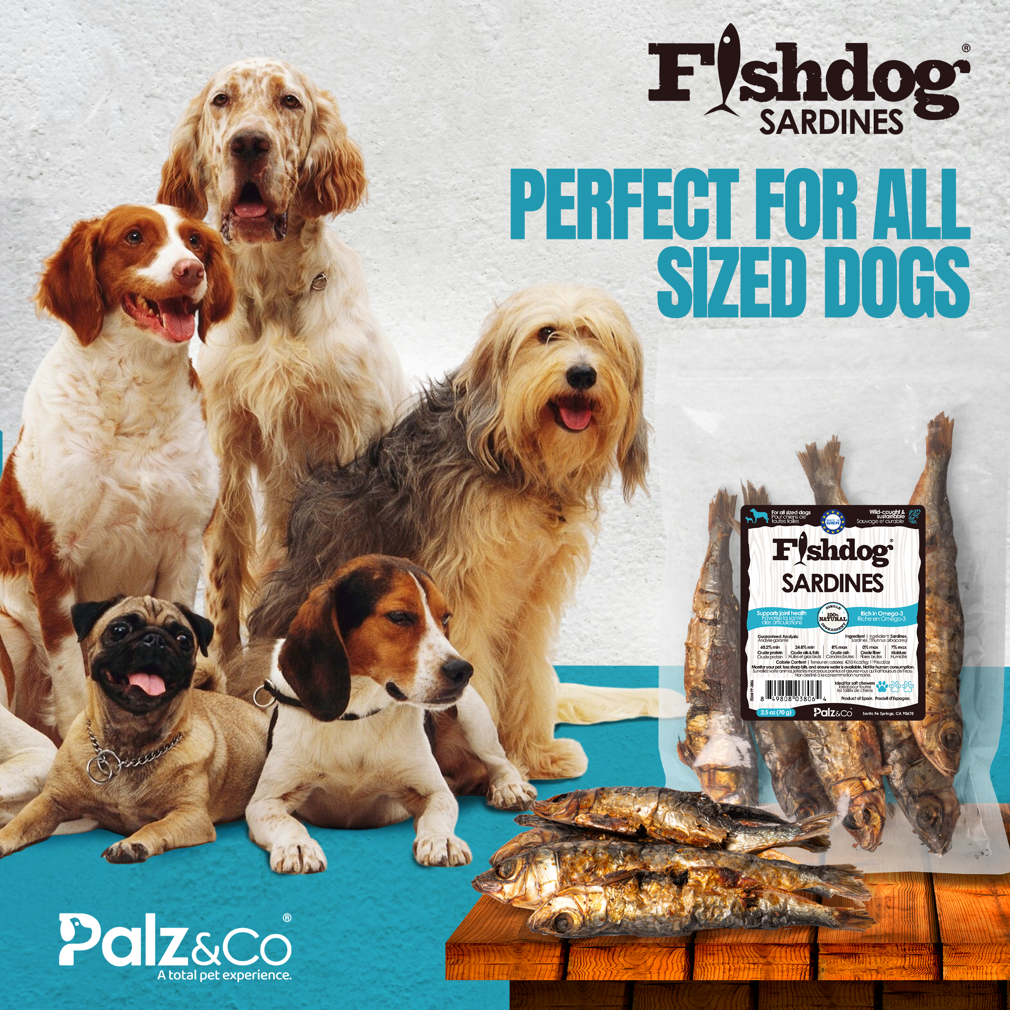 Fishdog Sardines - 2.5 oz (70g)