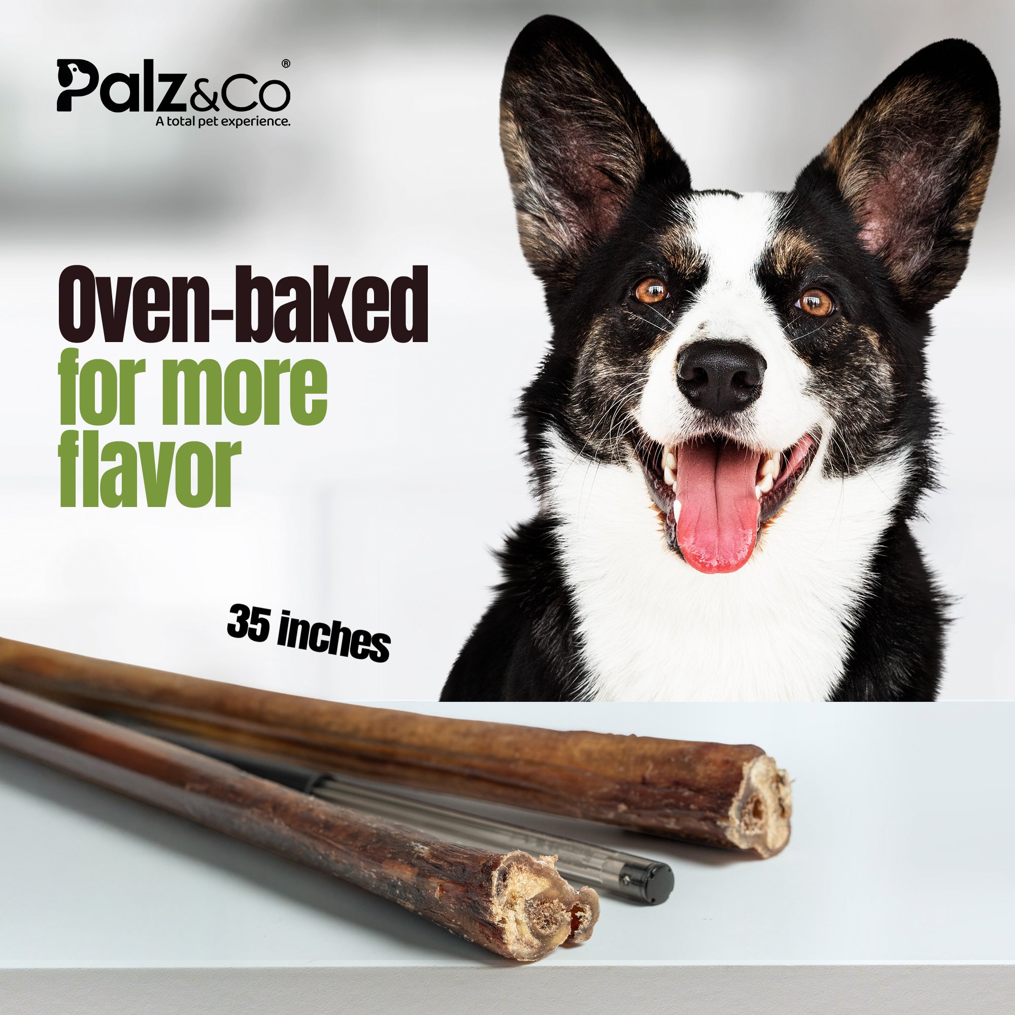 Moodog Beef Cane Bully Stick - Mega 35"