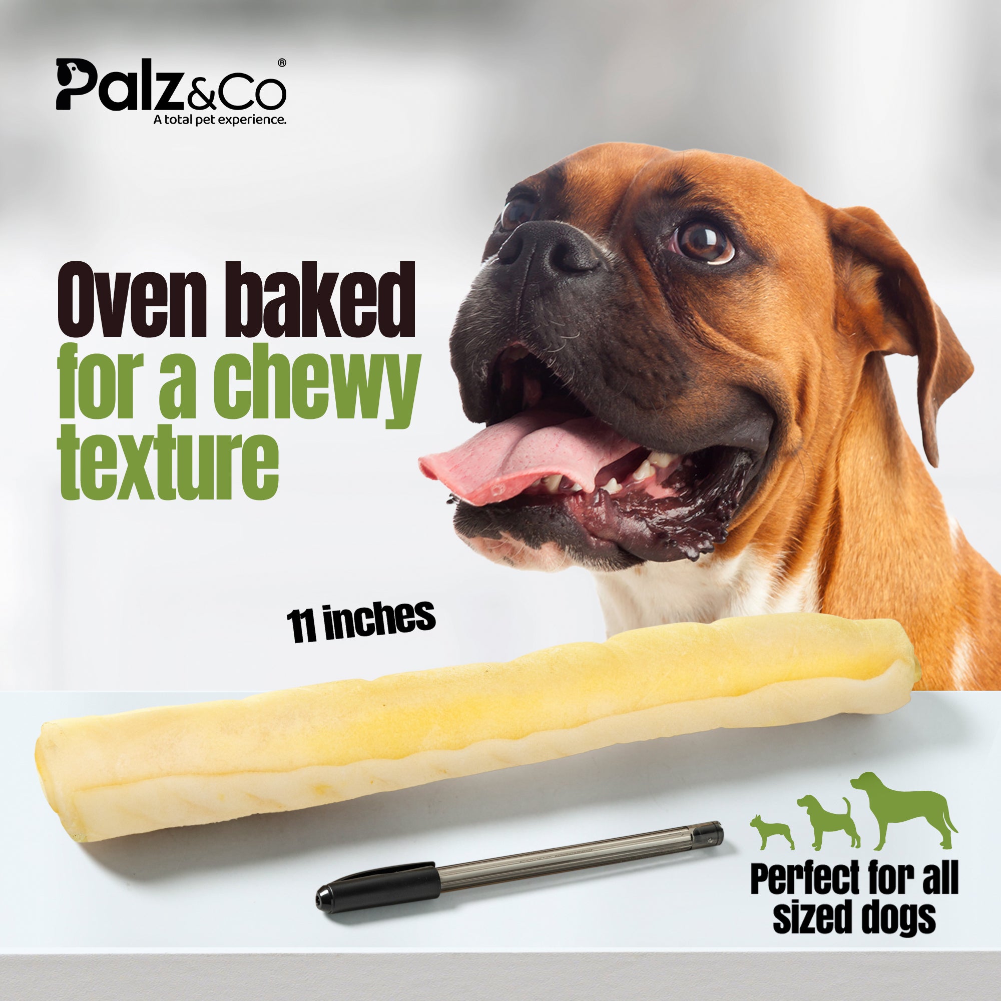 Moodog Beef Corium Collagen Roll Dog Treats