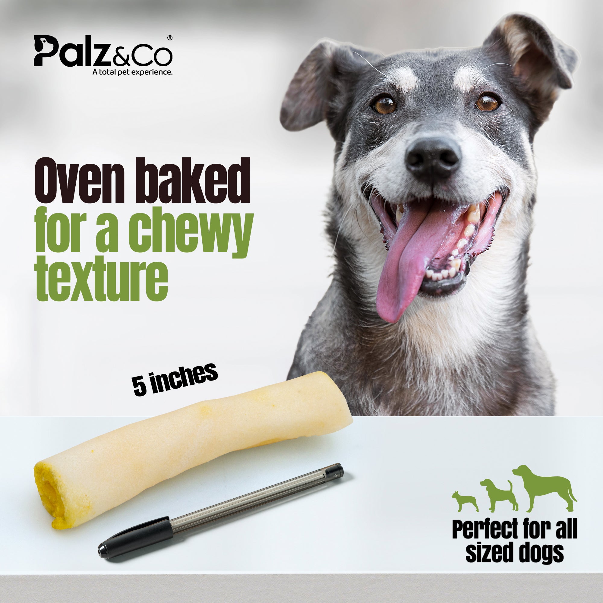 Moodog Beef Corium Collagen Roll Dog Treats