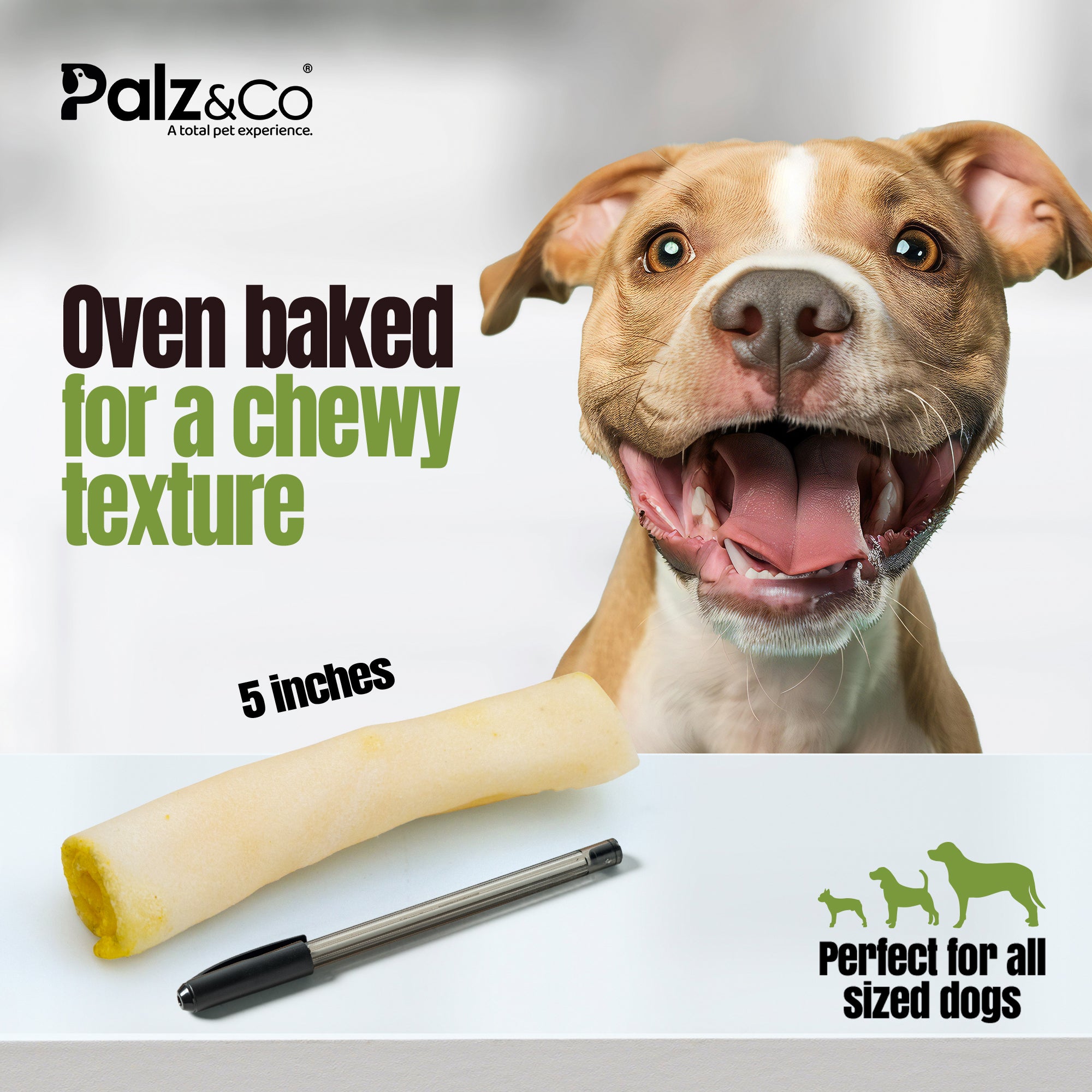 Moodog Beef Corium Collagen Roll Dog Treats