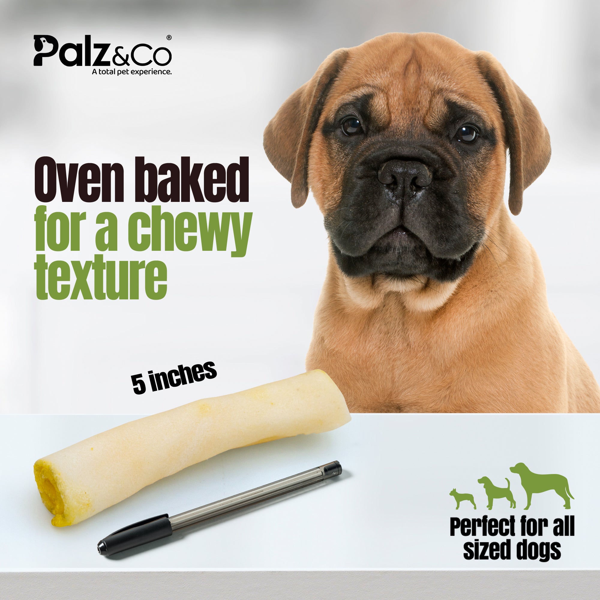 Moodog Beef Corium Collagen Roll Dog Treats