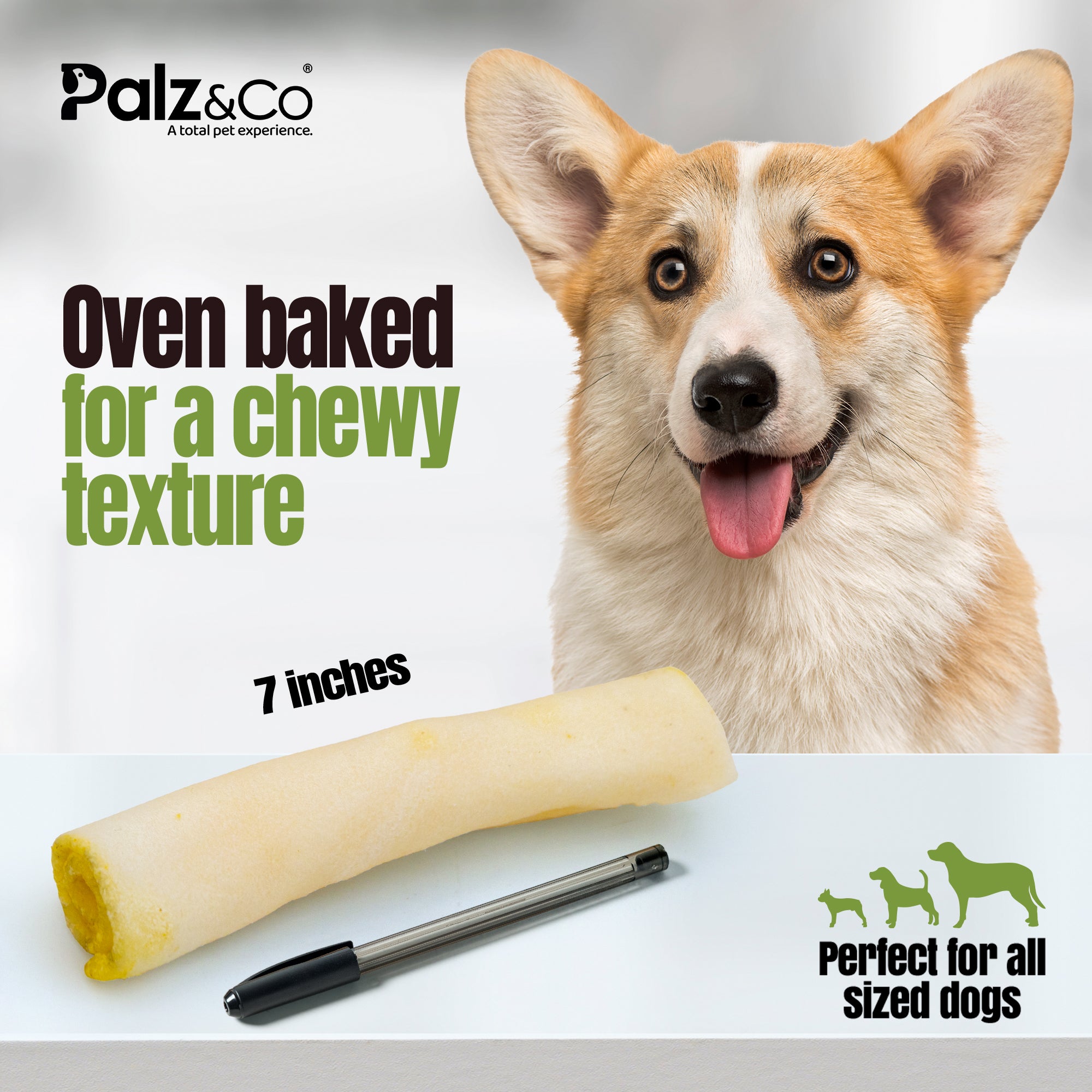 Moodog Beef Corium Collagen Roll Dog Treats