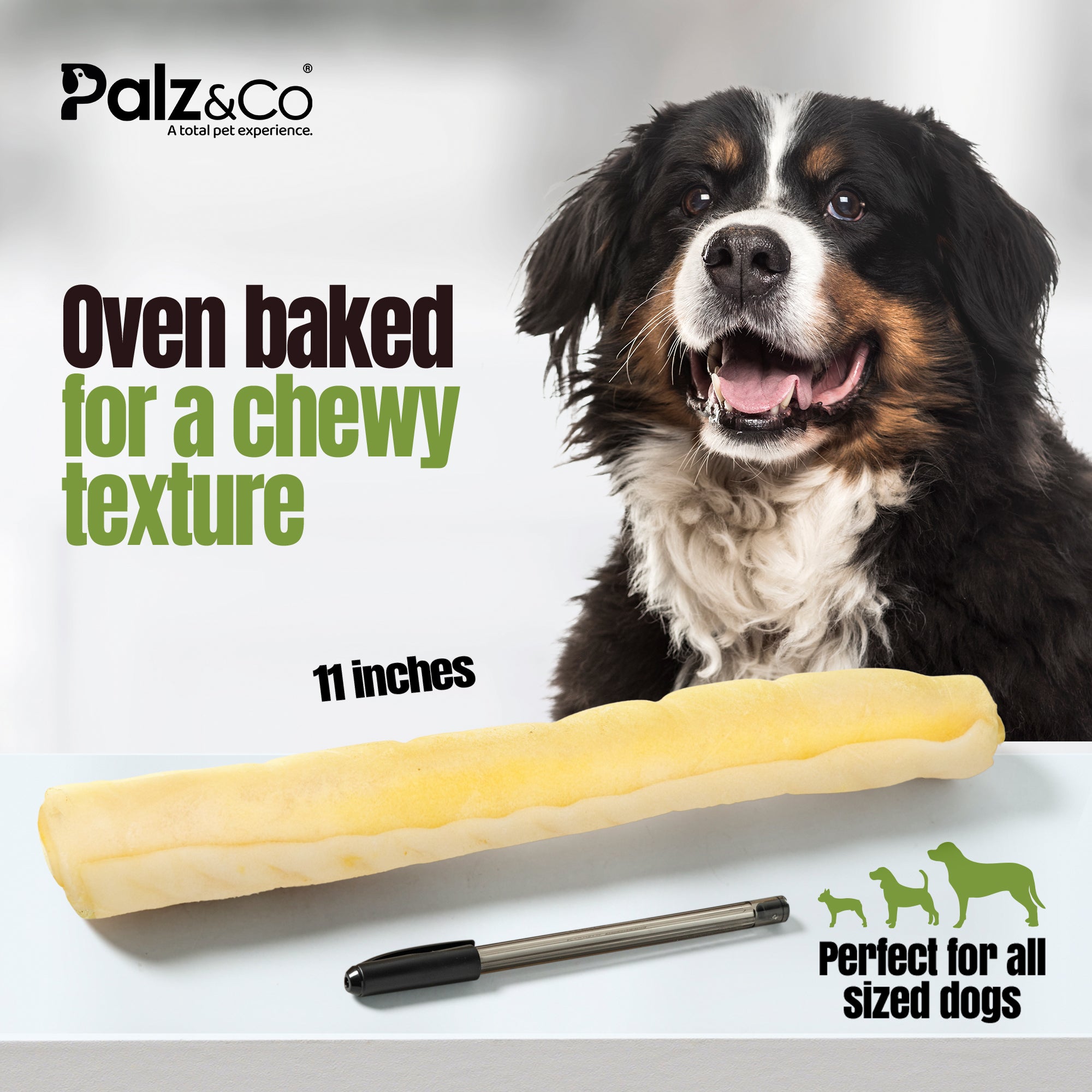 Moodog Beef Corium Collagen Roll Dog Treats