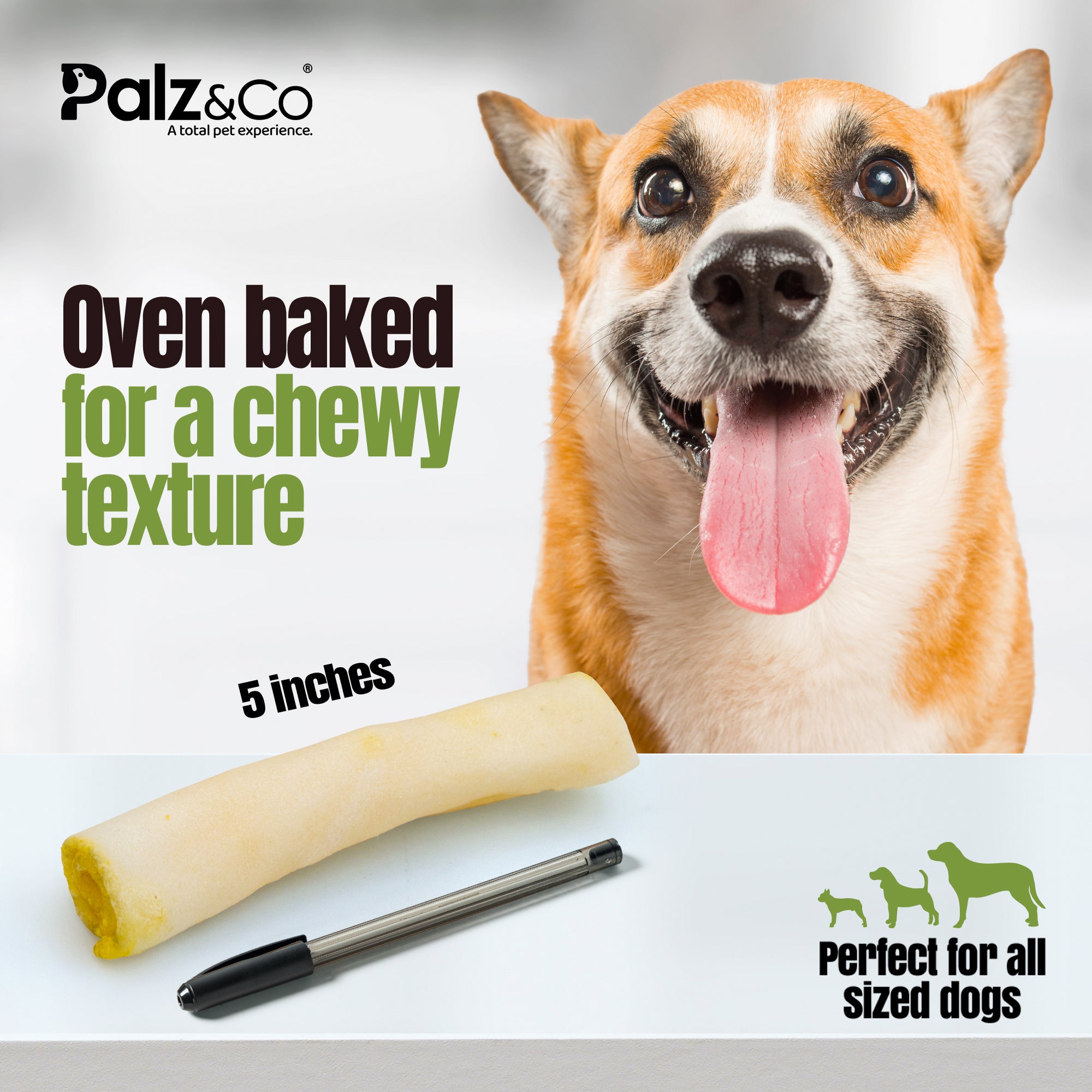 Moodog Beef Corium Collagen Roll Dog Treats