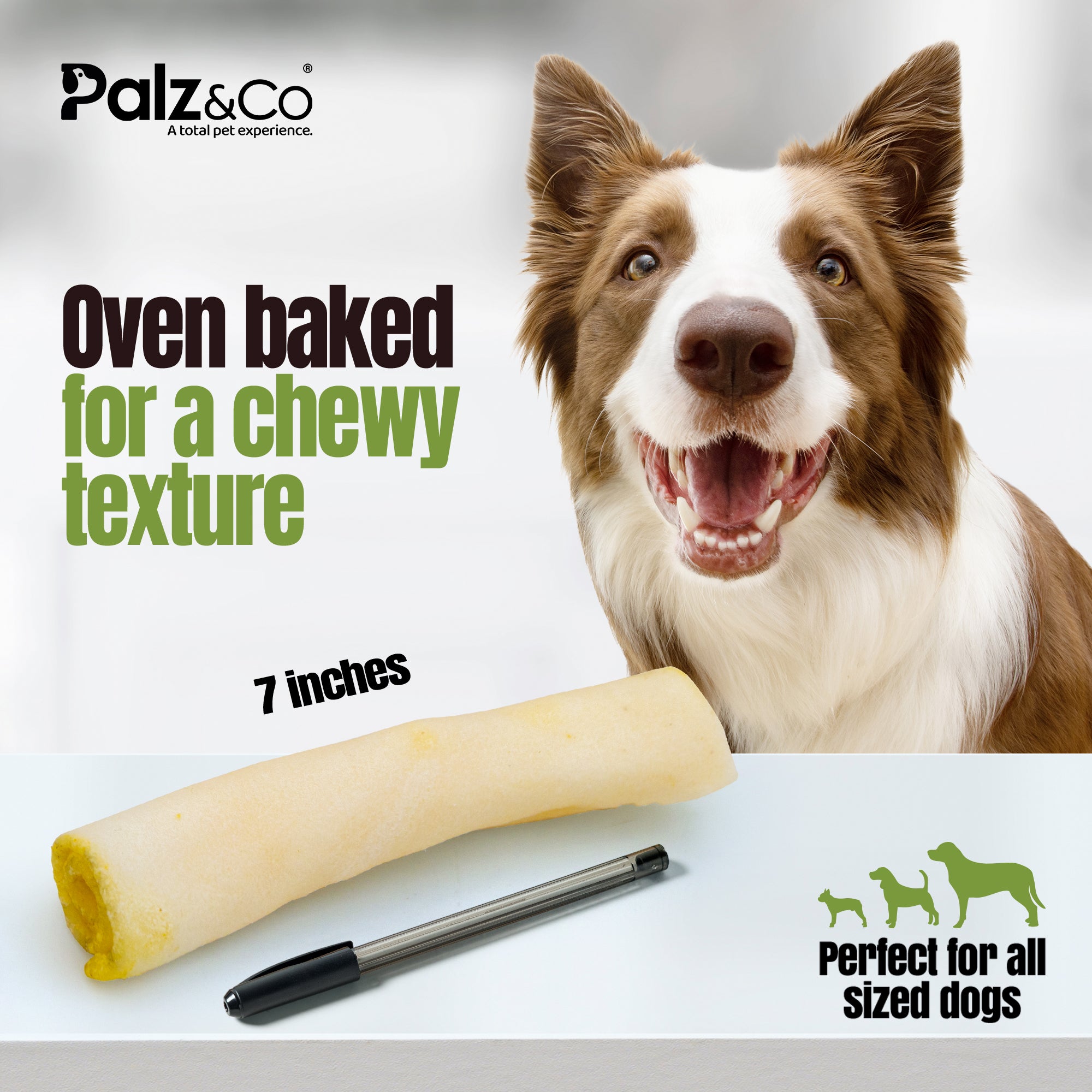 Moodog Beef Corium Collagen Roll Dog Treats