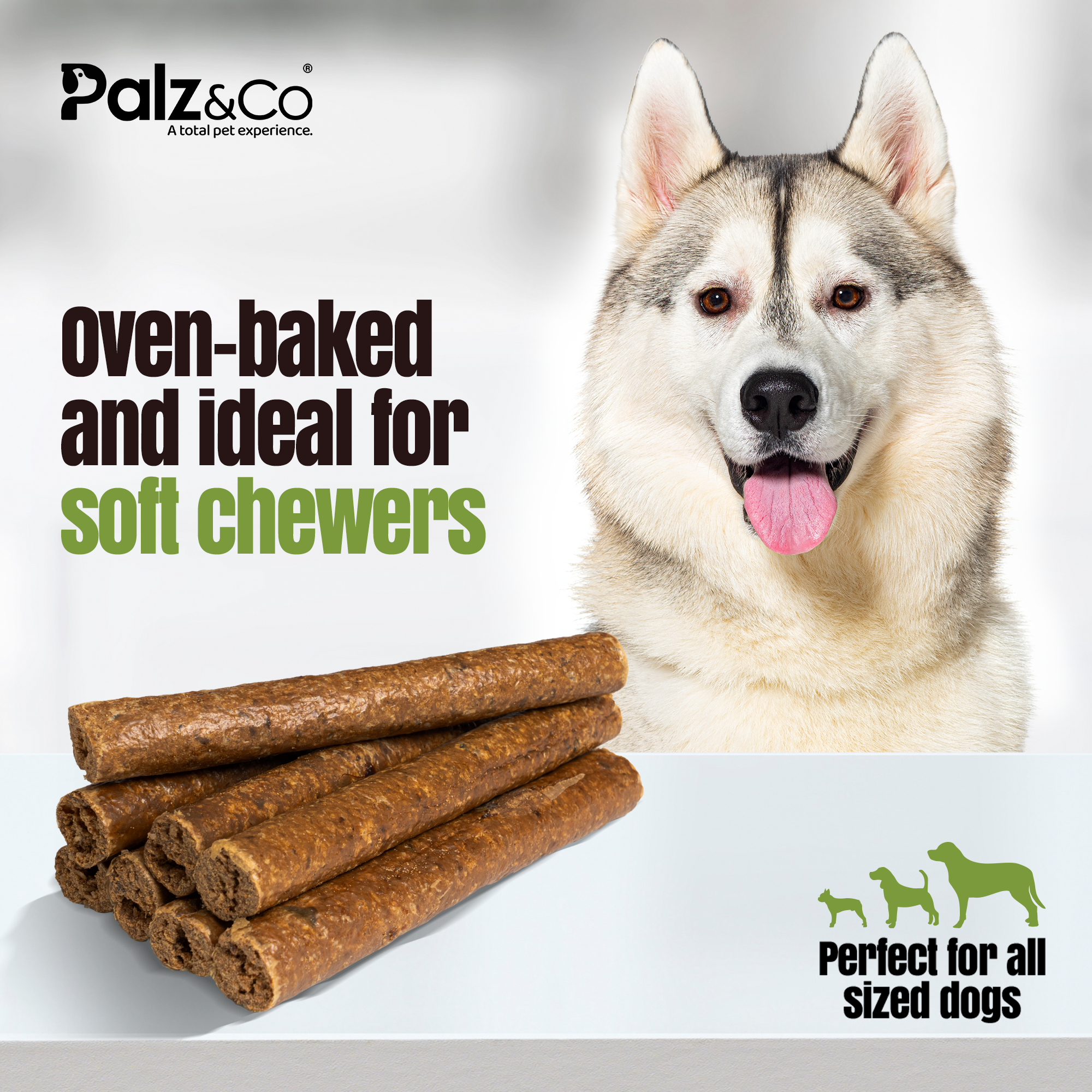Moodog Beef Sausage Dog Treats - Pack of 8 & 20