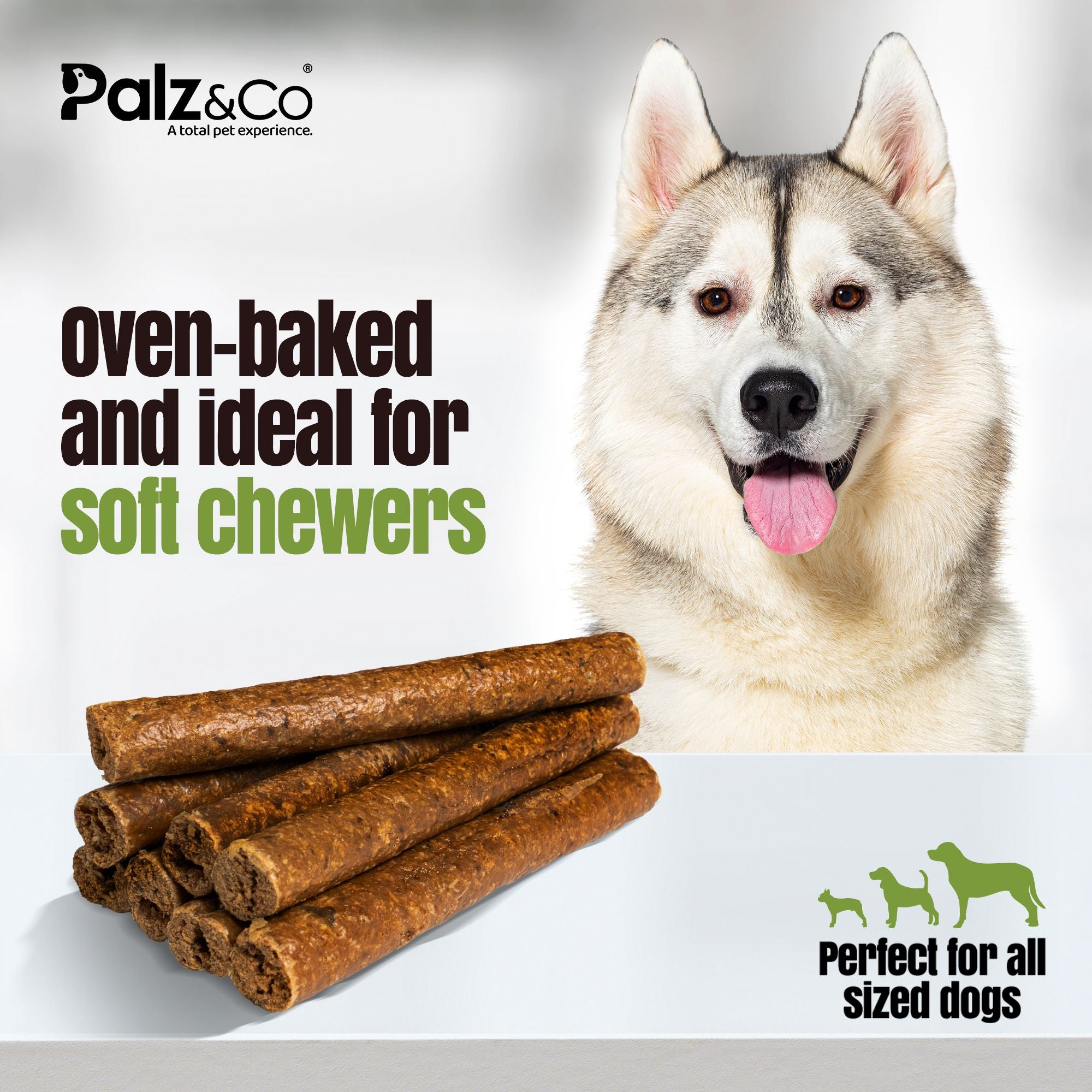 Moodog Beef Sausage Dog Treats - Pack of 8 & 20