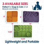 Paw Puzzle Silicone 2-in-1 Slow Feeder & Lick Mat - 3 Sizes & Colors