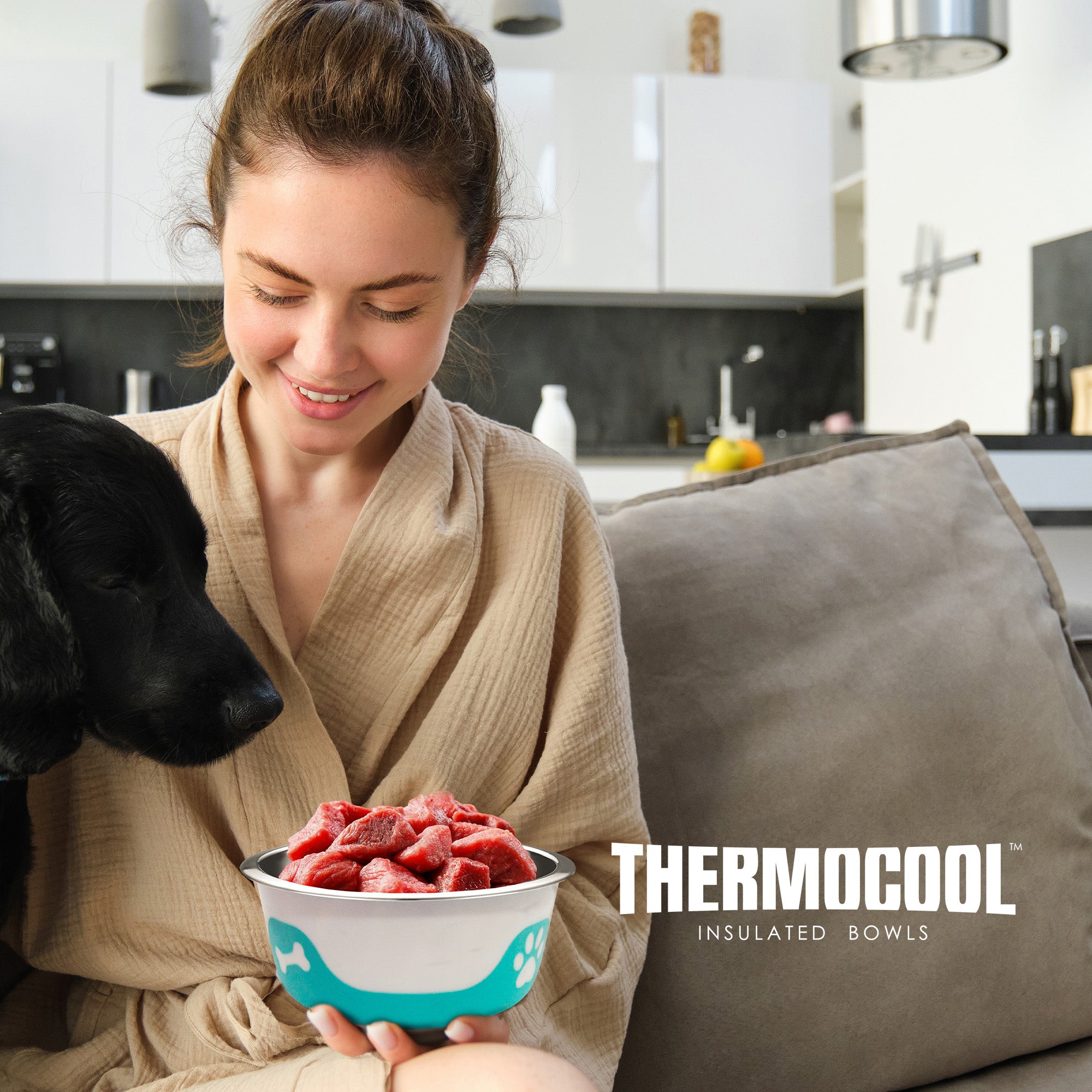 Thermocool Insulated Pet Bowls, No-Skid Base