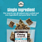 Fishskin Dog Cod Bites Cubes - 2.5 oz