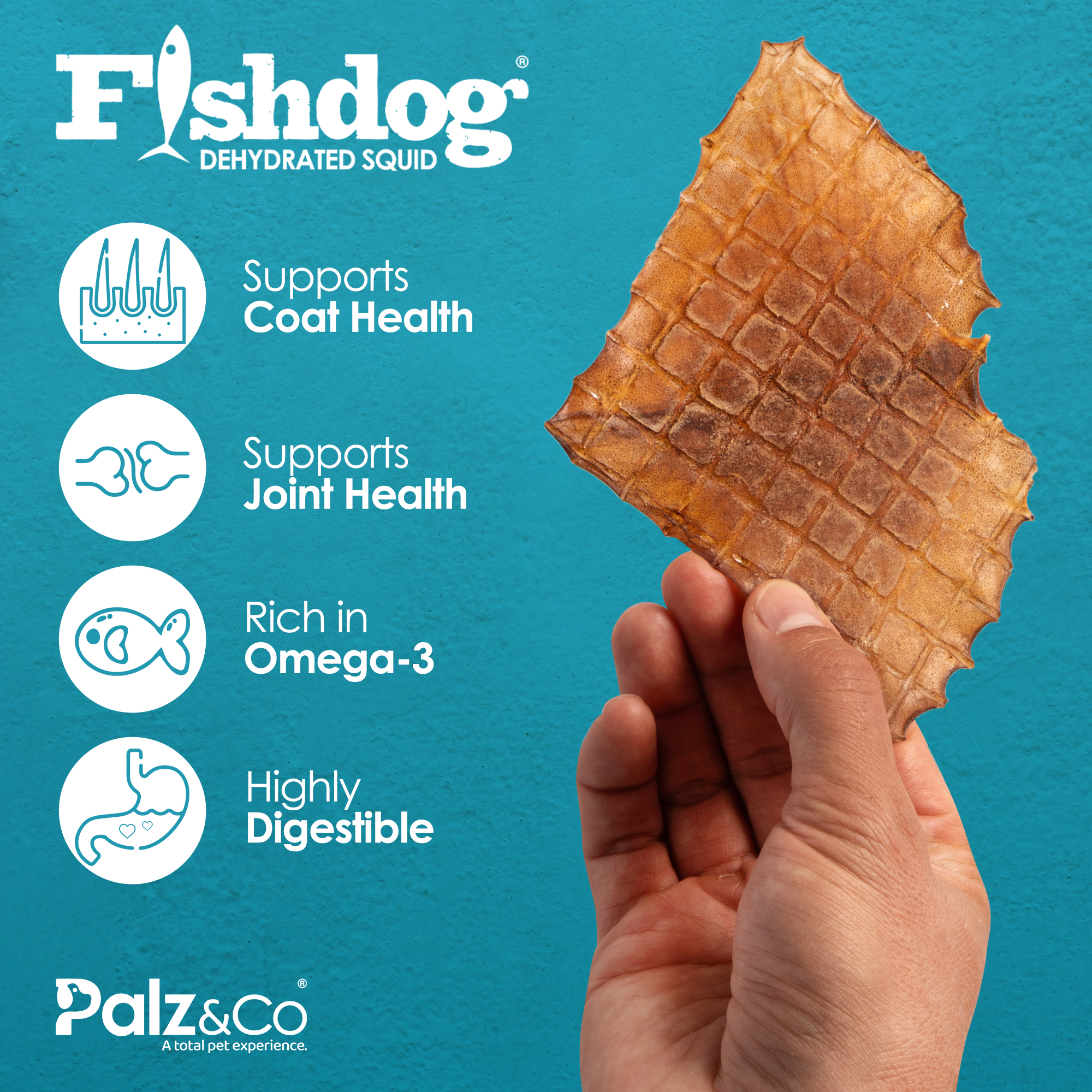 Fishdog Dehydrated Squid - 2 oz (60g)