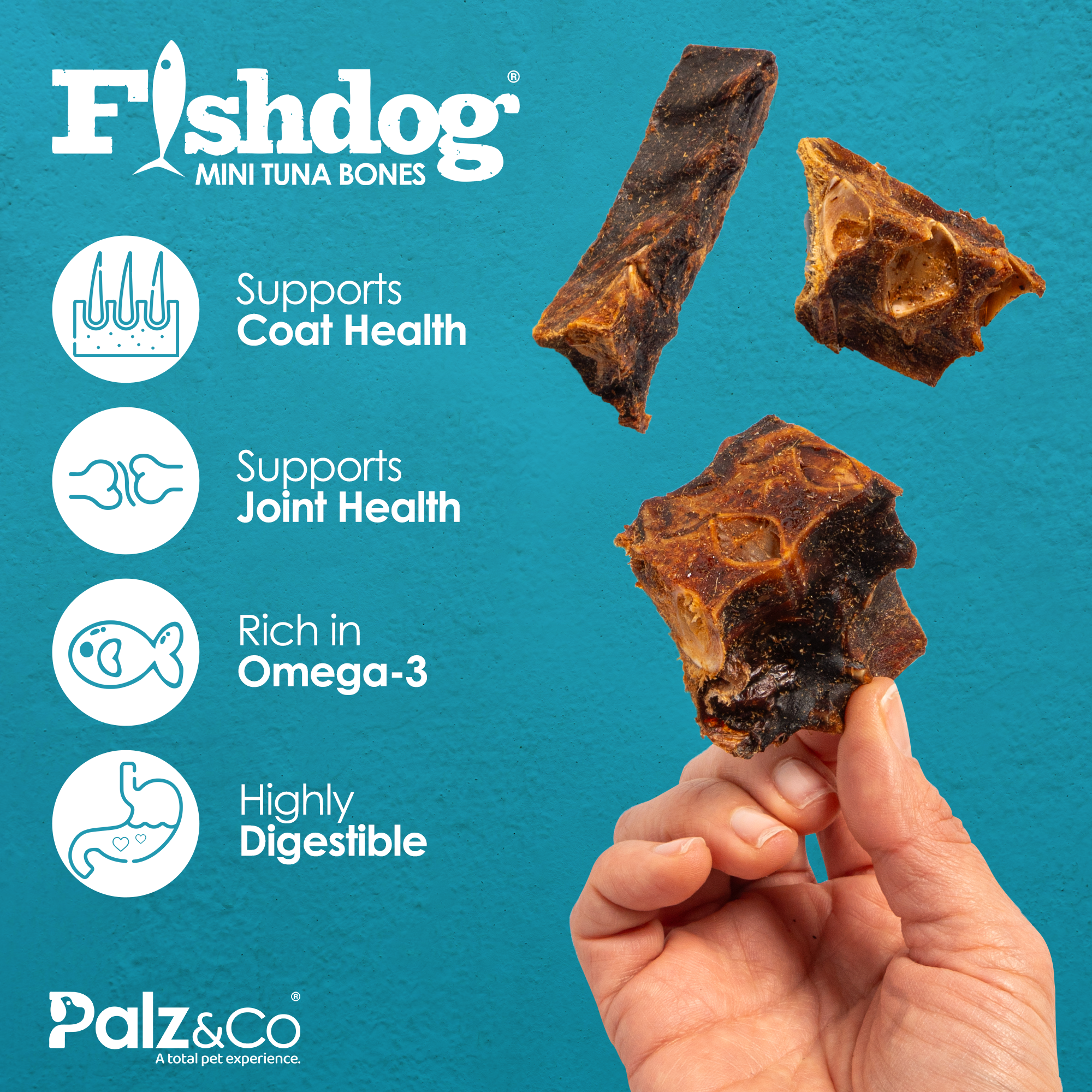 Fishdog Tuna Bones - 3.5 oz (100g) - Mini & Jumbo