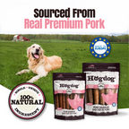 Hogdog Pork Sausage Dog Treats - Pack of 8 & 20