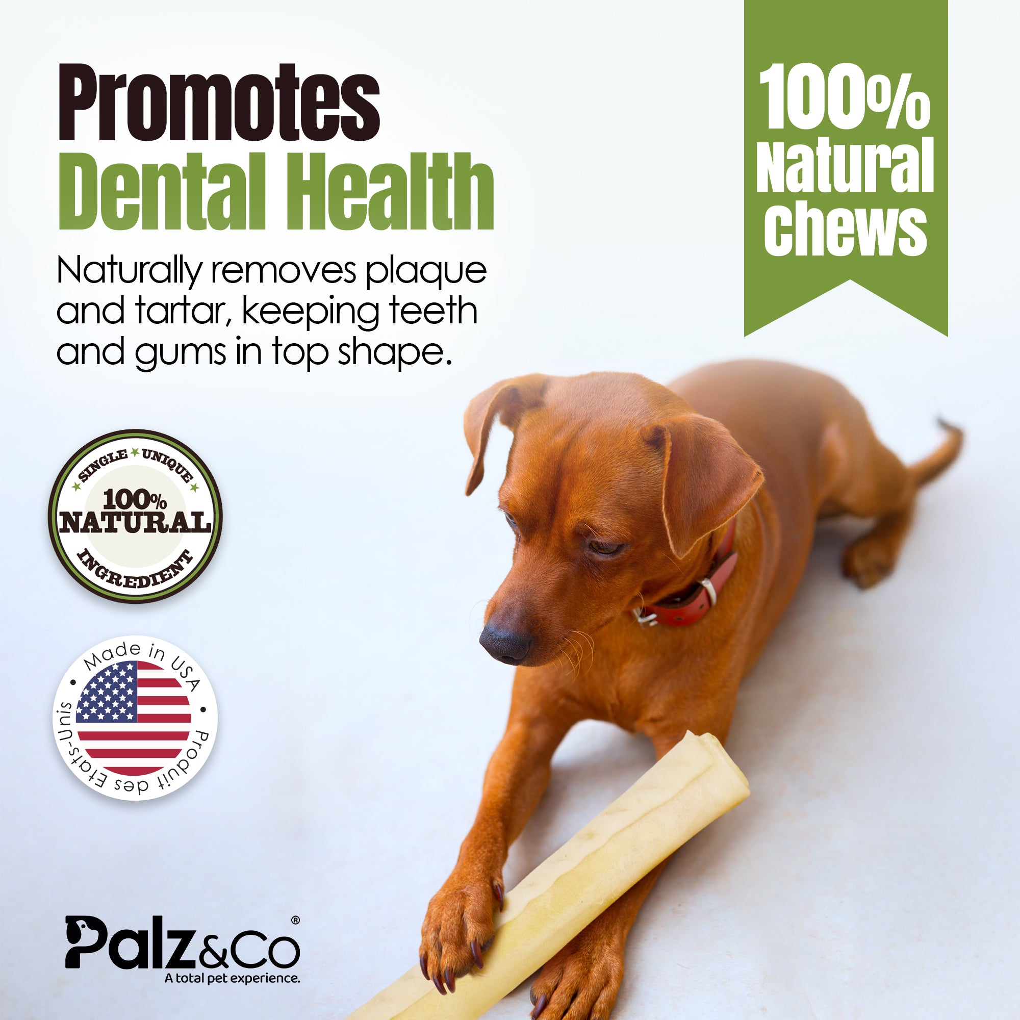 Moodog Beef Corium Collagen Roll Dog Treats