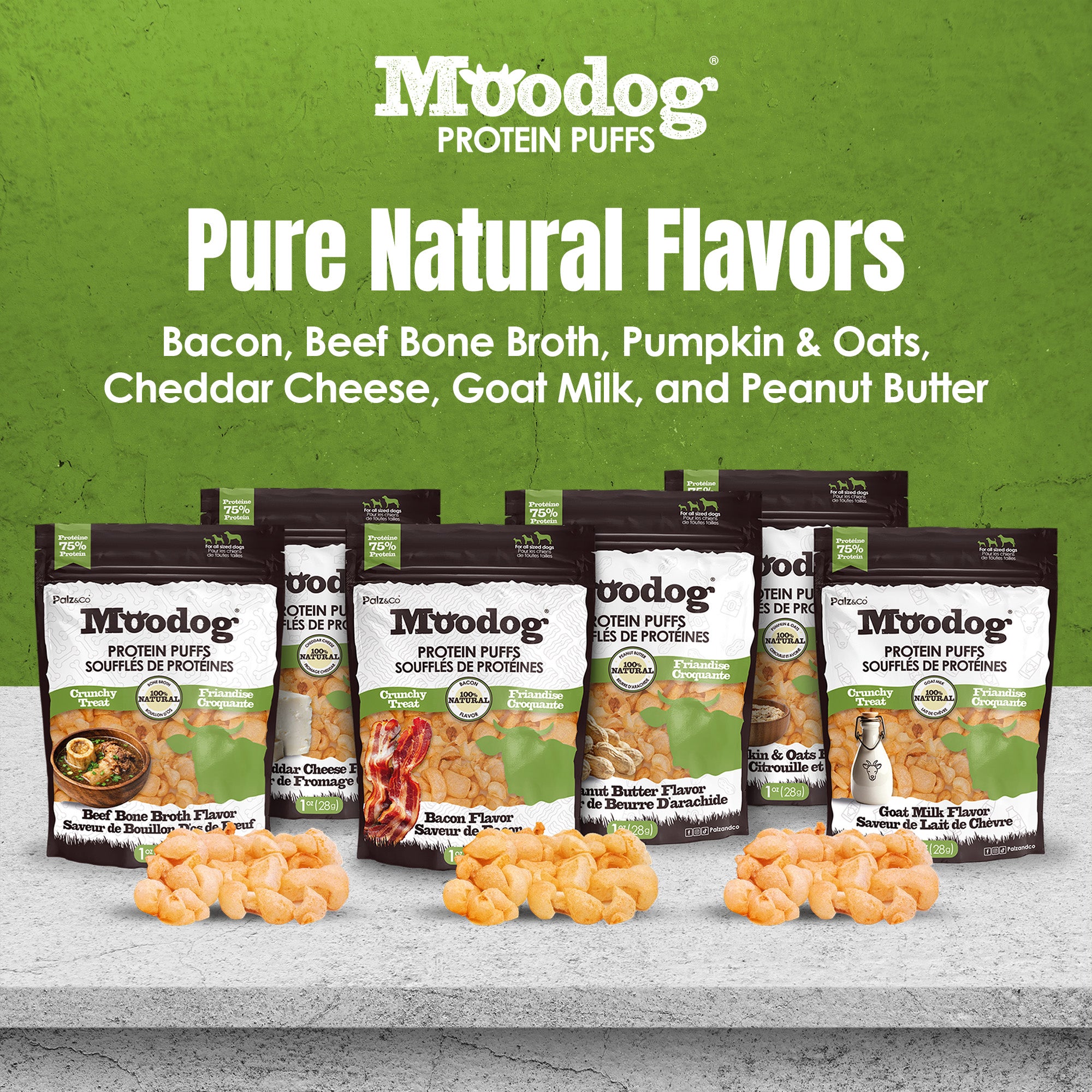 Moodog Beef Protein Puffs