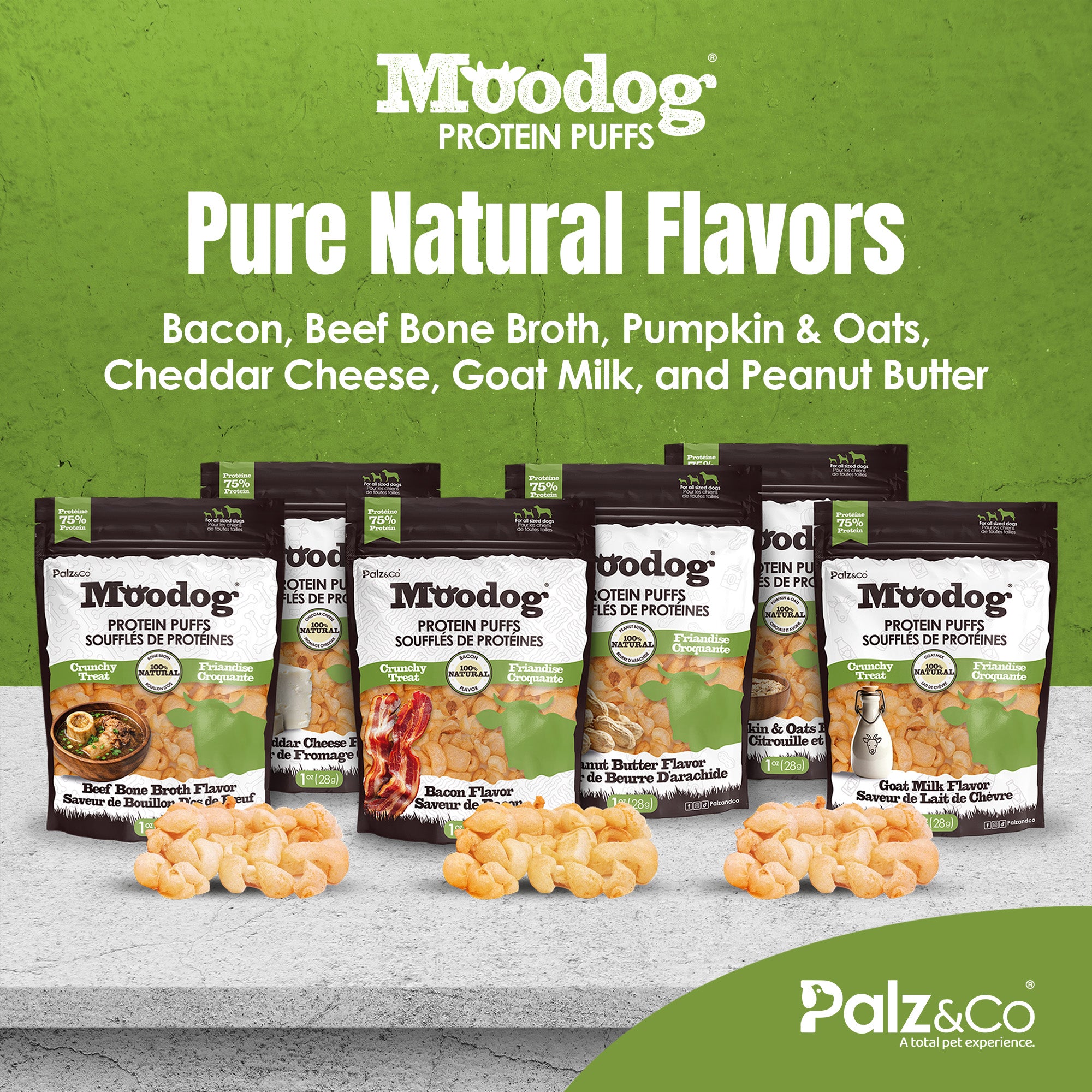 Moodog Beef Protein Puffs