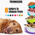 Thermocool Insulated Pet Bowls, No-Skid Base